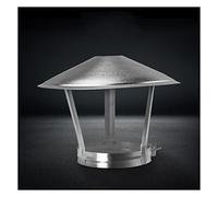 Chimney cap,chimney cowl,Stainless Steel Cowl, Downdraught Bird Guard Top,Protector Cap Ending,Round Windproof Rain Hat, Easy Installationchimney(D30cm/11.81in)