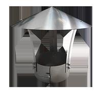 Chimney Cap, Cone Top Stainless Steel Ventilation Rain Cap, Outdoor Exhaust Flue Protector for Roof Line, Custom