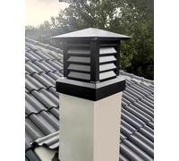 Chimney Cap for Brick Chimneys - Large Summer Fire Cover to Prevent Birds and Downdraft - Weather-Resistant Design