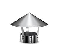Chimney Cap Vent Cover, 304 Stainless Steel for Outdoor Chimneys and Stove Pipes(170mm)(110mm)