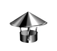 Chimney Cap Vent Cover, Stainless Steel 304 Adjustable Rain Guard(190mm(7.5"))(240mm(9.4"))
