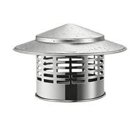 Chimney Caps for Outside Roof Rain Chimney Cap with Mesh Screen Stainless Steel Weatherproof Fireplace Flue Cover Round for Wood Oil Stove 75mm/3inch-400mm/15.7inch(400mm)