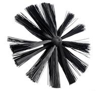 Chimney Cleaning Brush 200mm Diameter Nylon Bristle Head Dryer Vent Lint Remover M8 Thread for for Fireplace, Dryer Vent Sewage Pipe, Fume Hood