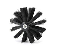 Chimney Cleaning Brush, Flexible Dryer Vent Chimney Sweep Brush Nylon Bristle Replacement Head for Sweeping Kitchen Fireplace Chimney Pipe (100 mm)