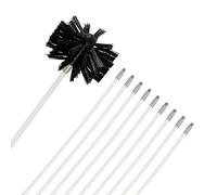 Keyohome Chimney Kit Sweeping Drain Set Nylon Cleaning Tool Accessory Includes 9 Flexible, 9 Rods + 1 Brush Head, 41cm