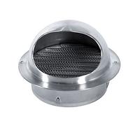 Chimney Cover, Wall Vent Cover Stainless Steel Round Exhaust Grille Outlet Ventilation with Built- Screen Mesh, Outlet Wall Air Vent Dryer Hood External Extractor Tool