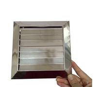Chimney Cover, Wall Vent Louvered Vent, 100mm Louvre Grille Stainless Steel External Air Vent Louvre Flap Square Tumble Dryer Extractor Fan Outlet Tool