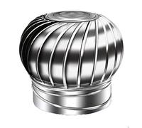 Chimney Cowl Cap,Downdraught Ventilator for Roofs, Chimney Pot Roof Cowl - Spinner Anti Downdraught Chimney Cowl with Rotary Turbine Ventilator,(160mm)