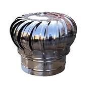 Chimney Cowl Cap,Downdraught Ventilator for Roofs, Premium Rotating Chimney Cowl Cap Ventilation Bird Guard Spinner for Downdraught Protection(300mm)