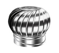 Chimney Cowl Cap,Downdraught Ventilator for Roofs, Stainless Steel Rotary Chimney Cowl Cap - Anti-Downdraught Vent Spinner for Chimneys and Exhausts(100mm)