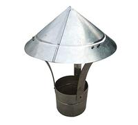 Chimney Cowl Cap Round Chimney Cowl Bird Guard Roof Cowl Rain Cover Protector Cap Ending Draught Fire Roof Cowl,20cm