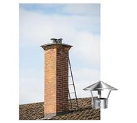 Chimney Cowl chimney cap All Weather Galvanized Rain Cap,Cone Top Chimney Cap，Rain And Snow Cover,Anti Downdraught Bird Guard Top,Top Round Exhaust Cap Insulation Vent Co