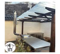 Chimney Cowl chimney cap Cone Top Chimney Cap,Fireplace Chimney Caps,Chimney Flue Cover,Stainless Steel Chimney Flue Cowl Pipe Rain Cover Vent Cap,Rain And Snow Cover,Exh