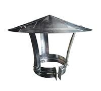 Chimney Cowl chimney cap Fireplace Chimney Caps,Vented Chimney Cap Round Roof Rain Cap Top Round Exhaust Cap Weatherproof Outside Chimney Cover Replacement for Farmhouse