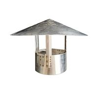 Chimney Cowl Chimney Cap, Stainless Steel Chimney Cowl Cap Bird Guard Rain Cover Inner Diameter 100-260mm