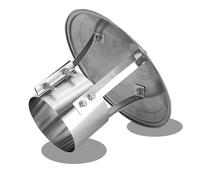 Chimney Cowl for Wood Burner, Fireproof Stainless Steel Oven Pipe Cover, Round Roof Rain Cap, Vent Systems Roof Top Round Roof Vent, Anti Wind Down Draught Chimney Cowl(300 mm(11.811 in))