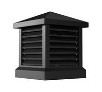 Chimney Flue Cowl Pipe Line Cover Protector Cap Ending Chimney Cap Chimney Cowl Aluminum Alloy Square Drain Cap Roof Vent Cap Rain Louver Cap Windproof Cap,40x40cm