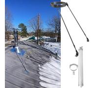 Chimney Flue Support Bracket, Wood Stove Pipe Exterior Brackets Wall Brace for Vent, Roof Pipes Supports Fixing Stainless Steel(5 3/4 inch(146mm) Dia)