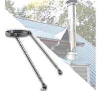 Chimney Pipe Bracket for Roof Vent Fixing, Ensures Stability and Prevents Sway or Collapse in Log Cabins, Boiler Rooms, Warehouses