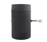 Chimney Pipe Damper for Wood Burning Stoves Flue Damper Chimney Flap Round Fireplace Pellet Stove Spin Damper Manual Round for Exhaust Pipe Duct Tube Furnace (200mm)