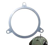 Chimney Pipe Holder - Portable Pipe Stabiliser Stainless Steel - Pipe Holder | 2.4OR2.8 Inch Adjustable Wall Clamp, Secure Mounting Aid Against Wind Snow, The Accessory for Storm Resistance