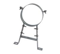 Chimney Pipe Wall Strap Split Ring Hanger Outdoor Indoor Chimney Pipe Holder Dia 15cm Silver