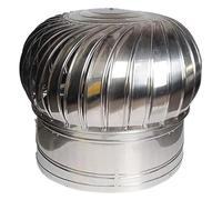 Chimney Smoke Evacuator, Roof Wind Turbine Ventilator, Stainless Steel Exhaust System for Improved Airflow and Rain Protection