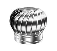 Chimney Spinner Cowl - Stainless Steel Rotating Roof Vent Cap for Flue Pipe Protection, Wind-Driven Chimney Cover