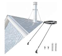 Chimney Support Bracket, Chimney Pipe Support Bracket with Screws, Hoop Diameter 80-330mm(Hoop Dia 178mm(7.0"))