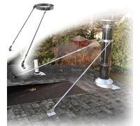 Chimney Support Bracket, for Securing 4.9" to 9.8'' Diameter Stove Pipe, Providing Stability to The Chimney Against Wind and Snow(7 inch(178mm) Dia)