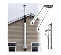 Chimney Support Bracket, Stainless Steel Chimney Pipe Fixing Bracket with Screws 79-330mm Diameter(9 inch(229mm) Dia)