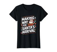 Chimney Sweep Christmas Chimney Sweeper Santa Value Graphic T-Shirt, Women, Black, S