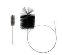 Chimney Sweeping Brush Set 2 Metre, Flexible Wire Bristle Cleaner with Extension Rods for Flue Fireplace Soot Removal