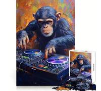 Chimp Beats Jigsaw Puzzle 1000 Piece for Adults Stress Less Indoor Fun Home Enjoyable Night Play (38x52cm)