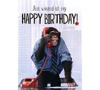 Chimp Happy Birthday Greeting Card Second Nature Yours Truly Cards