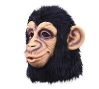 Chimp Headgear- Adult Monkey Headgear, Chimp Mmask For Halloween, Animal Full Head Mmasks | Monkey Smooth Breathing Latex Masque Novelty Realistic Head Halloween Cosplay Party Costume
