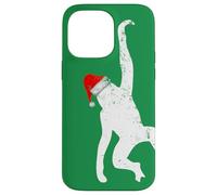 Chimp Monkey Santa Hat - Christmas Pajama Case for iPhone 14 Pro Max