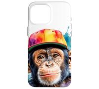 Chimp Snapback Cap Chimpanzee Monkey Funny Art Print Graphic Case for iPhone 16 Pro Max