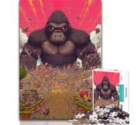 Chimpanzee 1000 Piece Jigsaw Puzzles for Teenagers Gifts,Decompressing Intellectual Educational Toy Great Gifts And Toys 38x26cm