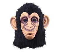 Chimpanzee Adults Headgear | Animal Black Chimp Masque | Latex Animal Monkey Gorilla Chimpanzee -asks | Gorilla Monkey Costume | Animal Masque Black Chimp Masque For Halloween Cosplay Costume