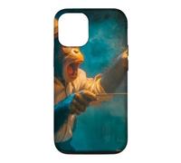 Chimpanzee Artist Painting Monkey Art Ape Painter Case for iPhone 12/12 Pro