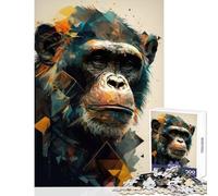 Chimpanzee Artwork Jigsaws for Adults1000 Pieces Gifts for Women Men Difficult Challenge Home Decoration Toys for Age 14+ Game (38x52cm)