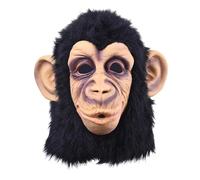 Chimpanzee Costume - Kids Gorilla Mask Animal Mask Black Chimpanzee Mask Monkey Headwear for Adults Comfortable Monkey Chimpanzee Costume Creative Head Mask for Halloween Cosplay Food
