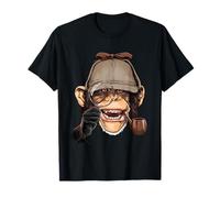 Chimpanzee Detective Great Ape Chimp Primate Animal Lover T-Shirt