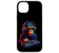 Chimpanzee DJ Vaporwave Festival Mixing Electric Beat Bonobo Case for iPhone 14 Plus