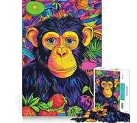 Chimpanzee Jungle 1000-piece Puzzle for Adults Logic Fun Pastime Game Home Enjoyable Birthday Present (50x75cm)