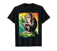 Chimpanzee Monkey Retro Vintage Chimp Wild Zoo Animal T-Shirt