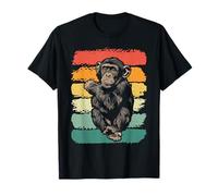 Chimpanzee Monkey Retro Vintage Chimp Wild Zoo Animal T-Shirt