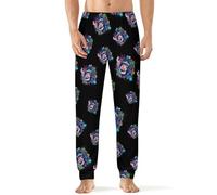 Chimpanzee Monkey Weed Men's Pajama Pant Soft Printed Straight-Fit Jogger Sleep Pants Casual Lounge Sleepwear PJs