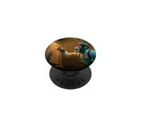 Chimpanzee Pointing At Painting Monkey Artist PopSockets Adhesive PopGrip